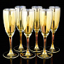 Набор бокалов для шампанского из цветного стекла, фотография 5. Интернет-магазин ЛАВКА ПОДАРКОВ