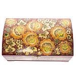 0023050/30*18см Хохлома Шкатулка СУНДУК БОЛЬШОЙ (1 ОТДЕЛЕНИЕ) Р-40 (С 1906)