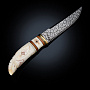 Сувенирный нож на подставке из кости "Белый орел", фотография 3. Интернет-магазин ЛАВКА ПОДАРКОВ