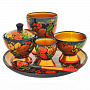 Набор чайный "Детский". Хохлома, фотография 5. Интернет-магазин ЛАВКА ПОДАРКОВ