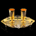 0034103 Златоуст НАБОР водочный  "Дуэт" на 2 персоны