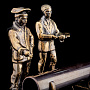 Бронзовая статуэтка "Газовики", фотография 3. Интернет-магазин ЛАВКА ПОДАРКОВ