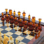 Шахматы с янтарными фигурами "Аристократ" 47х47 см, фотография 2. Интернет-магазин ЛАВКА ПОДАРКОВ