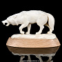 Скульптура из кости "Волк", фотография 5. Интернет-магазин ЛАВКА ПОДАРКОВ