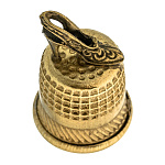 202597 Сувенир НАПЕРСТОК  ТУФЕЛЬКА,желт,1,8*1,5см 