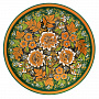 Деревянное панно-тарелка с росписью. Хохлома 50 х 50 см, фотография 1. Интернет-магазин ЛАВКА ПОДАРКОВ