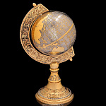 25049/26*14см Златоуст Композиция ГЛОБУС МАЛЫЙ, позолота, Фианиты,в П/У 