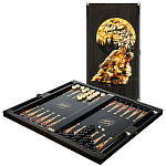 0061379 Нарды "ВОЛК" серия Дикая природа, мореный дуб 