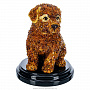 Скульптура из янтаря "Собака", фотография 2. Интернет-магазин ЛАВКА ПОДАРКОВ