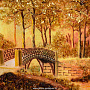 Картина янтарная "Осень" 70х100 см, фотография 3. Интернет-магазин ЛАВКА ПОДАРКОВ