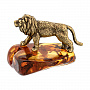 Статуэтка с янтарем "Лев", фотография 5. Интернет-магазин ЛАВКА ПОДАРКОВ