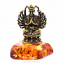 Статуэтка с янтарем "Будда", фотография 2. Интернет-магазин ЛАВКА ПОДАРКОВ