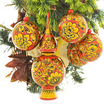 0021058/Нб Хохлома Футляр "Куполок"под 4 шара 65310000005