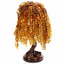 Денежное дерево из янтаря "Ива" 68 см, фотография 1. Интернет-магазин ЛАВКА ПОДАРКОВ