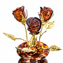Янтарная композиция "Букет роз в вазе", фотография 8. Интернет-магазин ЛАВКА ПОДАРКОВ