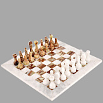 0032859/30*30см Сувенир ШАХМАТЫ С ДОСКОЙ  И ФИГУРАМИ ИЗ ОНИКСА  