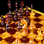 Янтарный шахматный ларец с фигурами "Золотая Европа", фотография 4. Интернет-магазин ЛАВКА ПОДАРКОВ