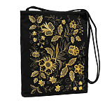 -2000356923907 Сумка "Серебрянный букет" креп (атлас) Разм. 31*25*4 Мод. 336 Рис. 635-1 п.х.с