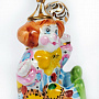 Скульптура "Клоун" Гжель в ассортименте, фотография 5. Интернет-магазин ЛАВКА ПОДАРКОВ