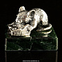 Статуэтка из серебра "Крыса с сыром", фотография 3. Интернет-магазин ЛАВКА ПОДАРКОВ
