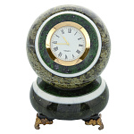 0037258/ФР Нат.камень ШАР антистресс с часами 85*85*125мм 1300гр (7903)