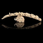 0063017 Бивень мамонта Скульптура"Встреча в пути"