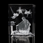 Лазерная графика. Куб "Рождество"