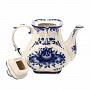 Чайник "Знакомство". Гжель, фотография 3. Интернет-магазин ЛАВКА ПОДАРКОВ