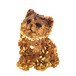 0080387-НП Изделие из янтаря СКУЛЬПТУРА "Котенок" 6*5*9см