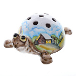 0037061-15*10см Керамика КАРАНДАШНИЦА "ЧЕРЕПАХА" роспись