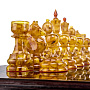 Шахматы с инкрустацией и фигурами из янтаря 60х60 см, фотография 9. Интернет-магазин ЛАВКА ПОДАРКОВ