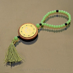 13696 Златоуст Сувенир "Оберег-подвеска автомоб."Золото, Никель, Орех, Фиан. в П/У(202)