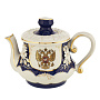 Самовар фарфоровый 2,5 л с сервизом на 6 персон "Герб РФ", фотография 10. Интернет-магазин ЛАВКА ПОДАРКОВ