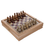 0050698/RTG-5380 Шахматы средние каменные 34*34см 