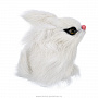 Игрушка из меха "Белый пушистый кролик", фотография 1. Интернет-магазин ЛАВКА ПОДАРКОВ
