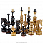 Комплект деревянных шахматных фигур, фотография 1. Интернет-магазин ЛАВКА ПОДАРКОВ