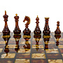 Шахматы с инкрустацией и фигурами из янтаря 30х30 см, фотография 4. Интернет-магазин ЛАВКА ПОДАРКОВ
