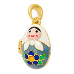  Традиции ФАБЕРЖЕ КУЛОН Открывающийся 0009-32ц-06