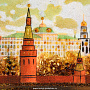 Картина янтарная "Москва. Кремль" 79х59 см, фотография 3. Интернет-магазин ЛАВКА ПОДАРКОВ