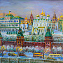 Картина "Московский кремль" 50х70 см, фотография 2. Интернет-магазин ЛАВКА ПОДАРКОВ