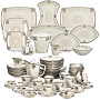 Чайно-кофейно-столовый сервиз "Алмаз платина" 96 предметов, фотография 18. Интернет-магазин ЛАВКА ПОДАРКОВ