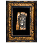 0069494/1202 Сувенир из кости ЭКРАН "ЛЕВ" ,10*11,5см