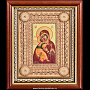 Икона из бересты "Владимирская Божия Матерь" в киоте 20x26 см, фотография 1. Интернет-магазин ЛАВКА ПОДАРКОВ