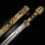 0068108/АД Оружие сувенирное КИНЖАЛ украшенный/кабошон агат