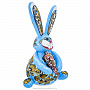 Статуэтка с росписью "Ушастый кролик". Хохлома, фотография 3. Интернет-магазин ЛАВКА ПОДАРКОВ