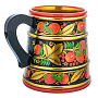 Кружка "Ягоды". Хохлома, фотография 3. Интернет-магазин ЛАВКА ПОДАРКОВ