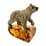 Статуэтка с янтарем "Мишка косолапый", фотография 3. Интернет-магазин ЛАВКА ПОДАРКОВ