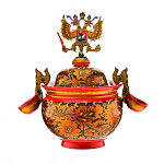 0058254 Хохлома БРАТИНА "ГЕРБ"+ 2 ковшика МАЛАЯ