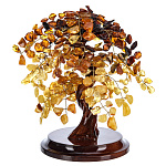 0080171-НП 22см 28 веток ДЕРЕВО ДЕНЕЖНОЕ ЯНТАРНОЕ  СУПЕР ЦЕНА!