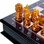 Шахматы с янтарными фигурами "Ледовое побоище" 48х48 см, фотография 8. Интернет-магазин ЛАВКА ПОДАРКОВ
